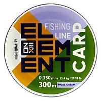 Леска для ловли рыбы, ZEOX Element Carp Moss Green, 300м, сечение 0,350мм