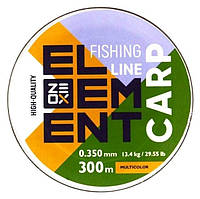 Леска для ловли рыбы, ZEOX Element Carp Multicolor, 300м, сечение 0,350мм