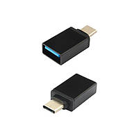 Переходник USB 3.0 > Type-C Cablexpert Black, (USB 3.0 (мама) - Type-C (папа)) (A-USB3-CMAF-01)