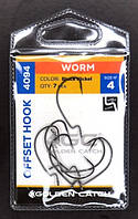 Крючки для рыбы, GC Offset Worm 4094, 7шт/уп, цвет BN, №4