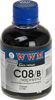 Чернила WWM Canon CLI-8Bk/36, Black, 200 г (C08/B)