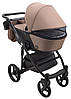 Коляска 2 в 1 Bair City Soft 273 капучино / чорний, фото 5