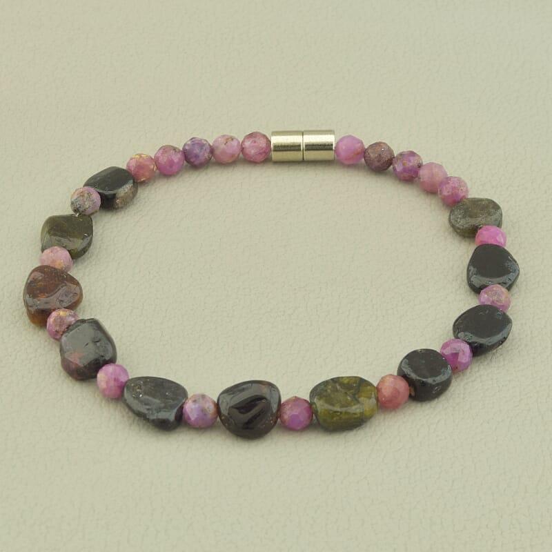 Браслет Рубін, Турмалін 18 см., фото 1