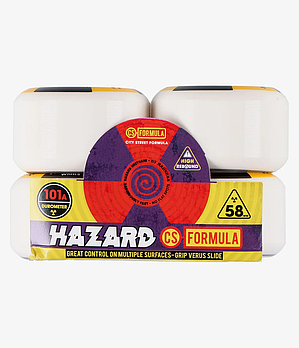 Колеса для скейту Hazard Radio Active Conical White Wheels 58mm 101a
