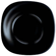 Тарелка глубокая Luminarc Carine Black квадратная 21х21 см стеклокерамика (9818L/3661H)