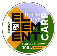 Леска для ловли рыбы, ZEOX Element Carp Multicolor, 300м, сечение 0,285мм