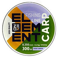 Леска на удилище, ZEOX Element Carp Moss Green, 300м, сечение 0,350мм