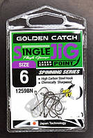 Крючки для ловли рыбы, GC Single Jig 1259, 10шт/уп, цвет BN, №6