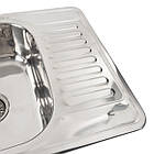 Кухонна мийка з нержавіючої сталі Platinum 5848 ПОЛІРОВКА (0,8/180 мм), фото 3