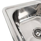 Кухонна мийка з нержавіючої сталі Platinum 5848 ПОЛІРОВКА (0,8/180 мм), фото 4