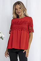 Блуза жіноча червоного кольору 157075L