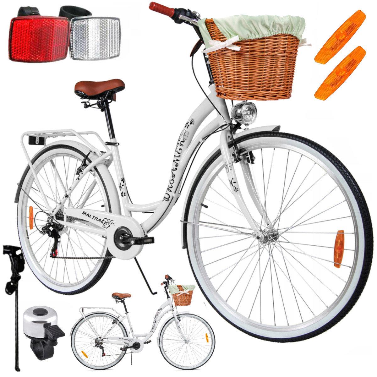 ROWER MIEJSKI DAMSKI Damka 28'' Biegi 6 + KOSZYK R103 — Купить Недорого на Bigl.ua (1838006914)