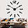 Великі настінні 3D-годинник Diy Clock 70-150 см Чорний 001, фото 2
