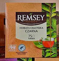 Чай чёрный цейлонский Remsey 75 шт. 150 грамм