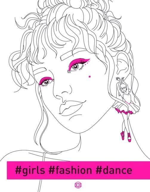 Фешн-розмальовка #girls#fashion#party (англійською)