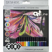 Карандаши цветные ZiBi Art Line круглые 24 цвета (ZB.2434) - Топ Продаж!