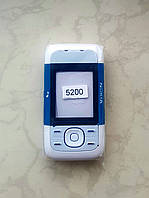 Корпус Nokia 5200 (AAA)( White/Blue)(полный комплект)