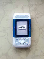 Корпус Nokia 5200 (AAA) ( White/Blue) (повний комплект)
