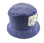 Панама дитяча 48, 50-й розмір бавовна для хлопчика панамка головні убори блакитний (ПД51), фото 2
