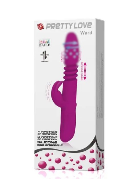 Жіночий вібратор PRETTY LOVE ''WARD'' 12 режимів вібрації та 4 швидкості Вібромасажер