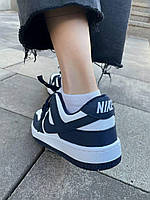 Nike SB Dunk Low Blue White кроссовки и кеды высокое качество Размер 37