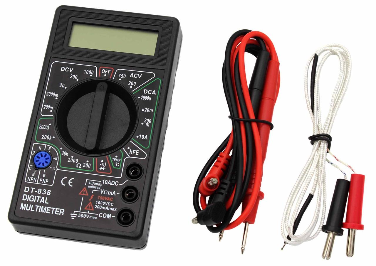Мультиметр DT-838 (Тестер), Типы Измерений , Звуковая Прозвонка ...
