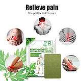 Турмаліновий пластир з екстрактом полину та імбиром знеболювальний знімає біль на всіх ділянках тіла 6 шт., фото 2