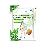 Турмаліновий пластир з екстрактом полину та імбиром знеболювальний знімає біль на всіх ділянках тіла 6 шт., фото 4