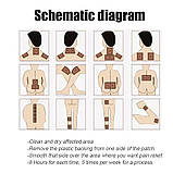 Турмаліновий пластир з екстрактом полину та імбиром знеболювальний знімає біль на всіх ділянках тіла 6 шт., фото 7