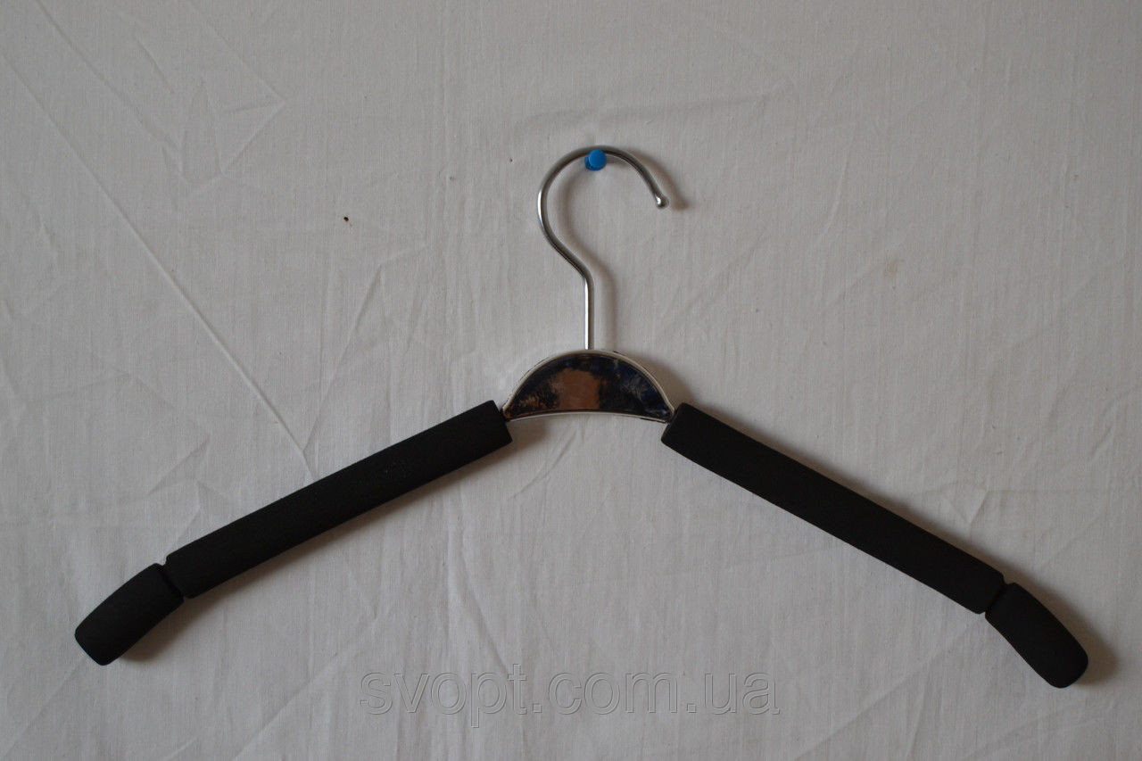 Вішалка хромована із силіконовими вставками 23x41 см, фото 1