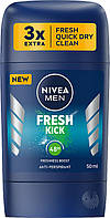 Антиперспирант-стык для мужчин Nivea Men Fresh Kick 48H Antiperspirant Stick