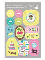 Высечки из картона Rosa Talent самоклеющие набор Cake delicious 2 12,8*20см 9406093