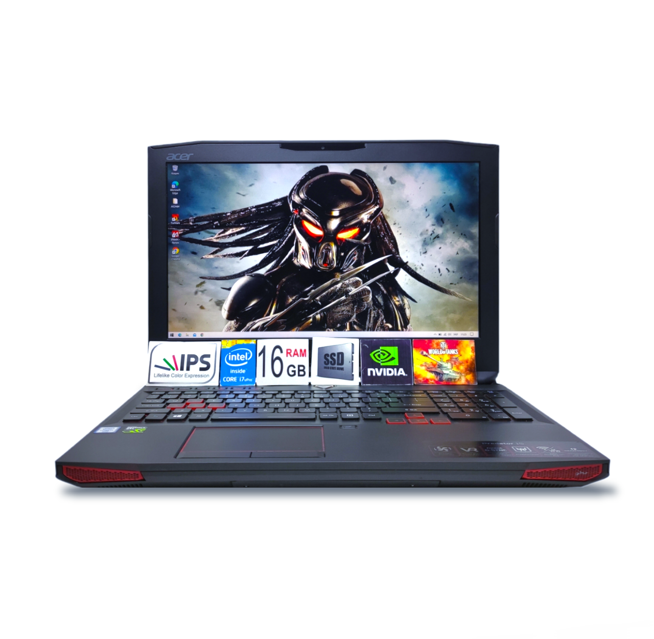 Ігровий ноутбук Acer Predator  15.6 FHD IPS Core i7-6700HQ 4ядра 16GbRam SSD256GB+500GB HDD Nvidia GTX1060 6GB