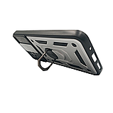 Накладка ударостійка з тримачем і захистом камери для Xiaomi Redmi 10C / Серебристий, фото 4