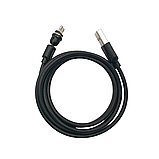 Магнітний кабель USLION 2 в 1 / Micro - USB / 540 градусів / Круглий / 100 см. / Чорний, фото 3