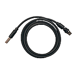 Магнітний кабель USLION 2 в 1 / Lightning (Iphone) - USB / 540 градусів / Круглий / 100 см. / Чорний, фото 4