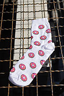 Жіночі білі шкарпетки Without Donuts / Женские белые носки Without Donuts
