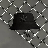 Панама чоловіча жіноча чорна Adidas чорний лого / Панама мужская женская черная Adidas черный лого