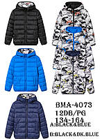 Двухсторонняя куртка для мальчиков оптом, Glo-story, 134-164 рр., арт. BMA-4073