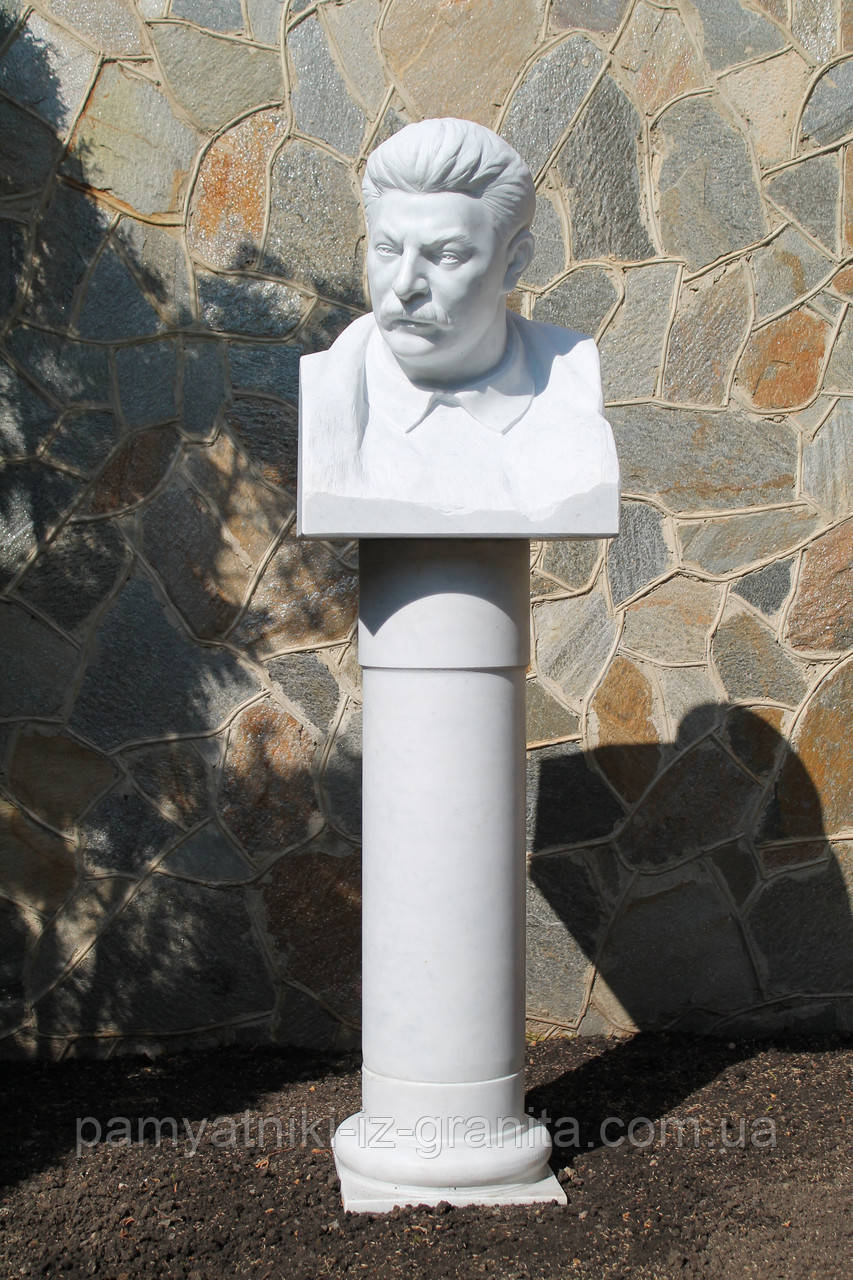 Скульптура погруддя чоловіка з мармуру № 1556, фото 1