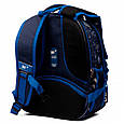 Шкільний каркасний рюкзак Yes синій 15 л, фото 4
