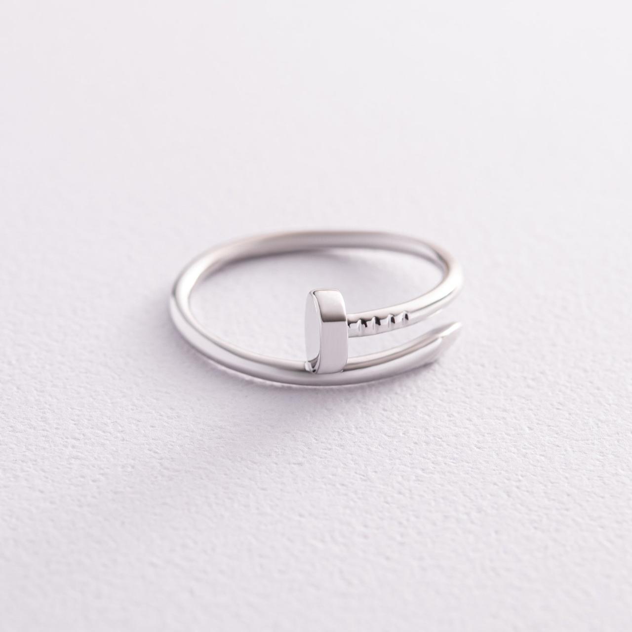 Кільце "Гвозд" у білому золоті к06966 Zipexpert ZIPEXPERT, фото 1