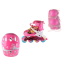 Ролики Комбо, комплект із захистом дитячі та підліткові.