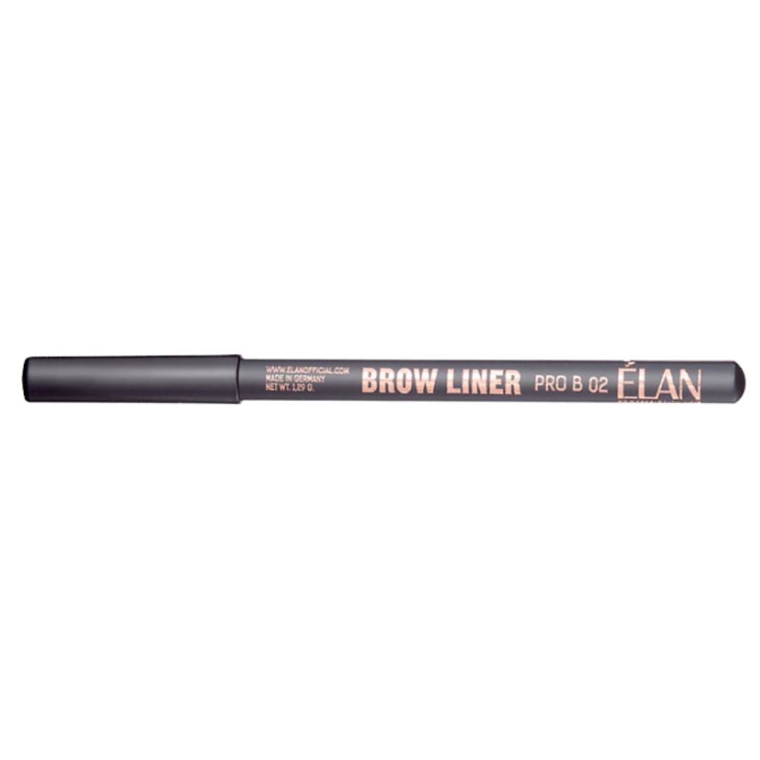 Олівець для брів пудровий ELAN Brow Liner PRO B 02 / dark brown