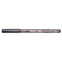Олівець для брів пудровий ELAN Brow Liner PRO B 02 / dark brown