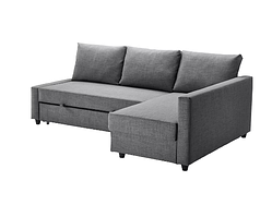 FRIHETEN Кутовий диван зі спальною функцією Skiftebo темно-сірий 392.167.54