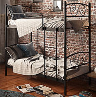 Металлическая кровать двухъярусная для детей и подростков Виола Тенеро, двухъярусная металлическая кровать