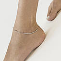 Срібний браслет "Карочки" на ногу 141487, фото 6