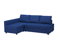 FRIHETEN Кутовий диван зі спальною функцією Skiftebo блакитний 492.975.61