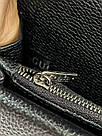 Жіноча сумка Гуччі чорна Gucci Black натуральна шкіра, фото 3